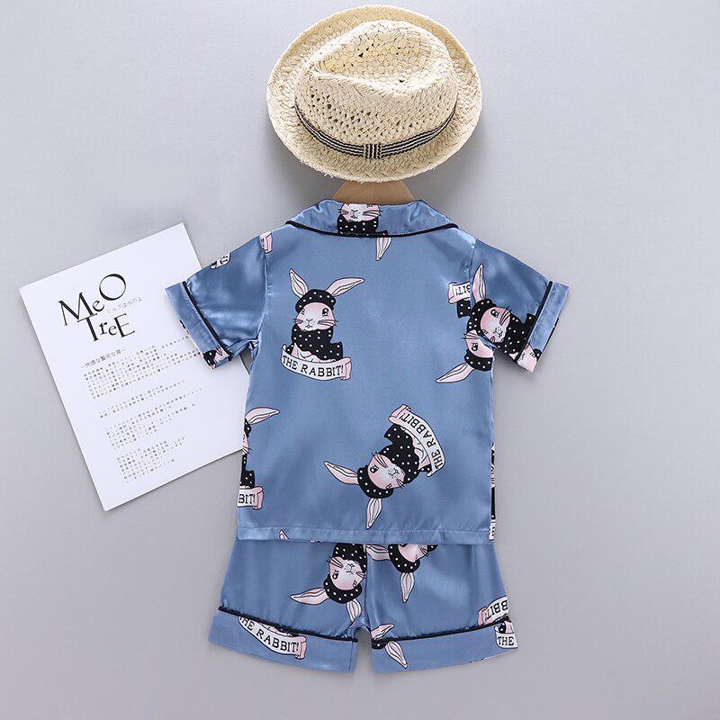 Barn Pyjamas Babyklessett Barn Tegneserietrykk Nattøy Høst Bomull Natttøy Gutter Jenter Dyr Pyjamas Pijamassett