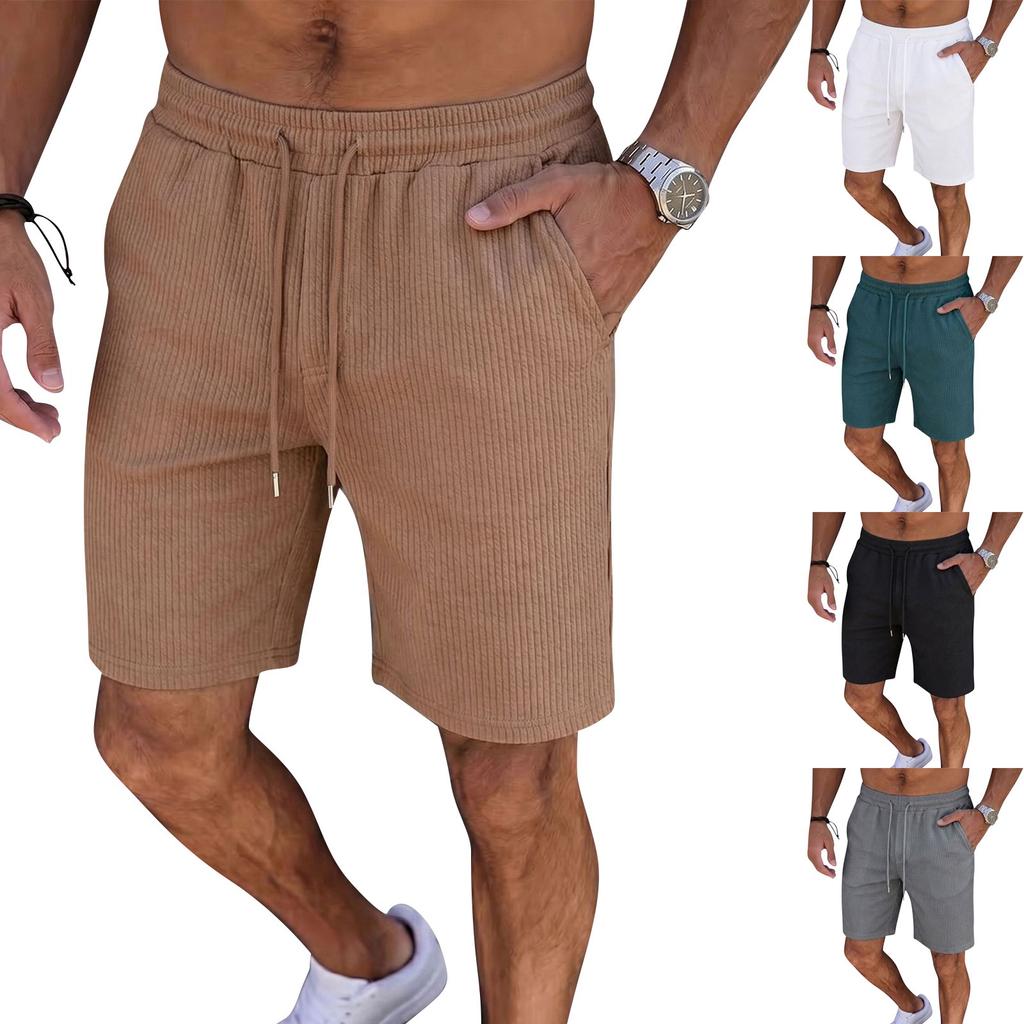 Men's Patterned Road Running Pants Sportive Loose Beach Shorts