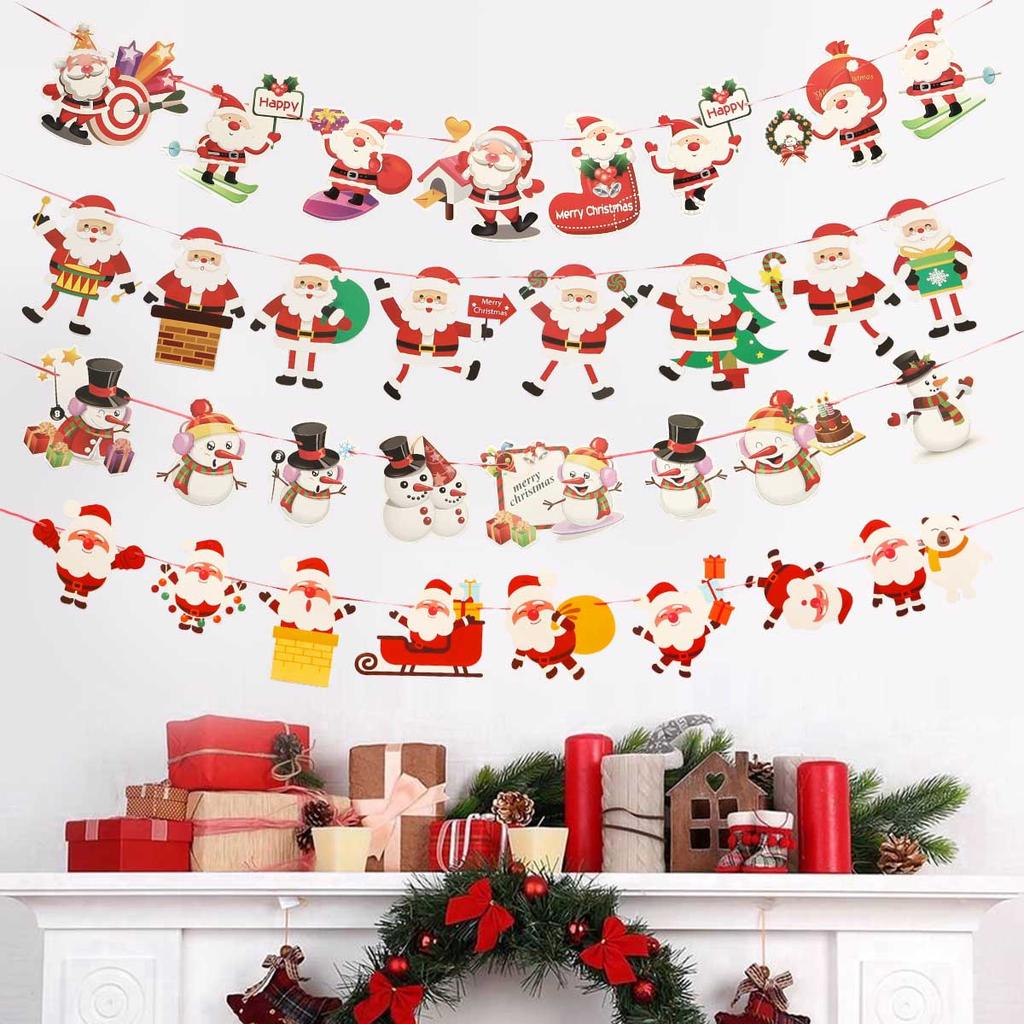 Christmas Banner Garland Merry Christmas Decoration For Home 2025 Xmas Tree Ornaments Gifts Navidad Noel Happy New Year 2025