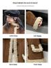Girls' Fashionable Faux Fur and Leather One-Piece Winter Coat with Cotton-Padded Jacket for Autumn 2025