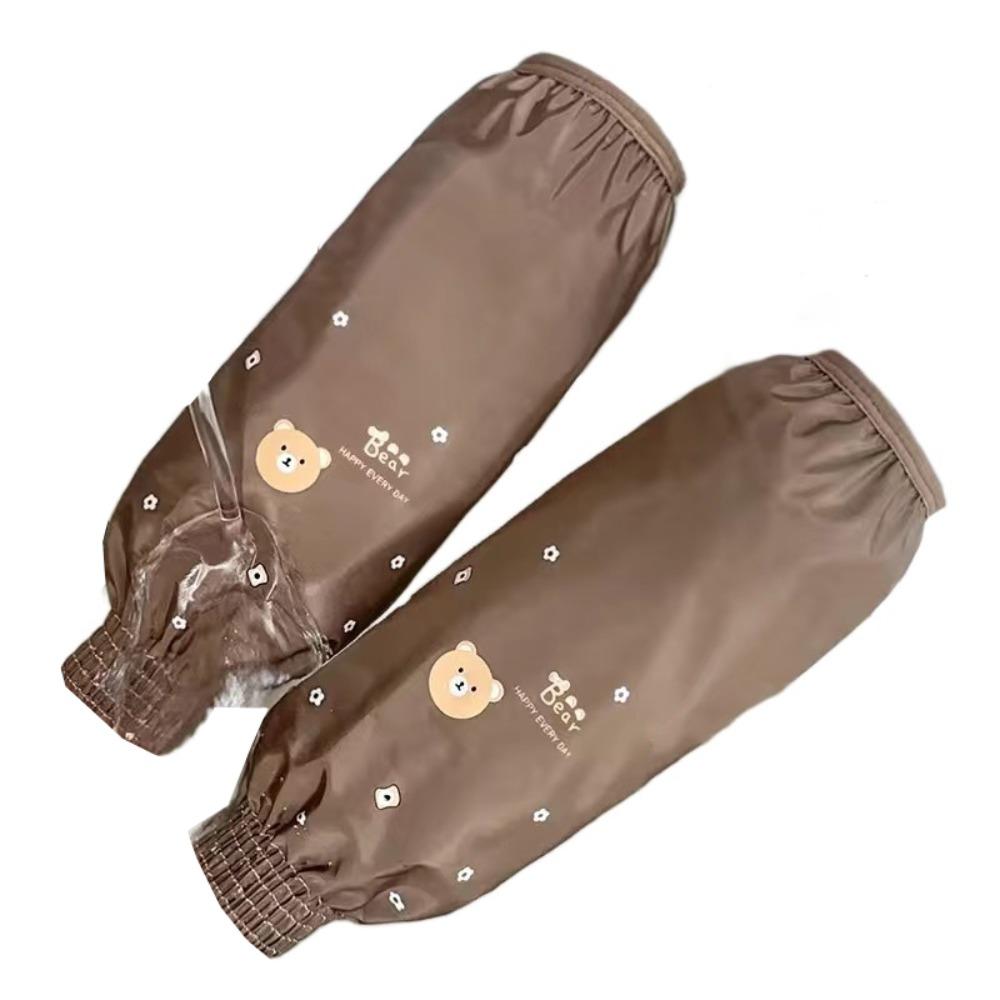 

1 пара милых защитных рукавов для уборки 33x17 см маслостойкие рукава кухня хаки