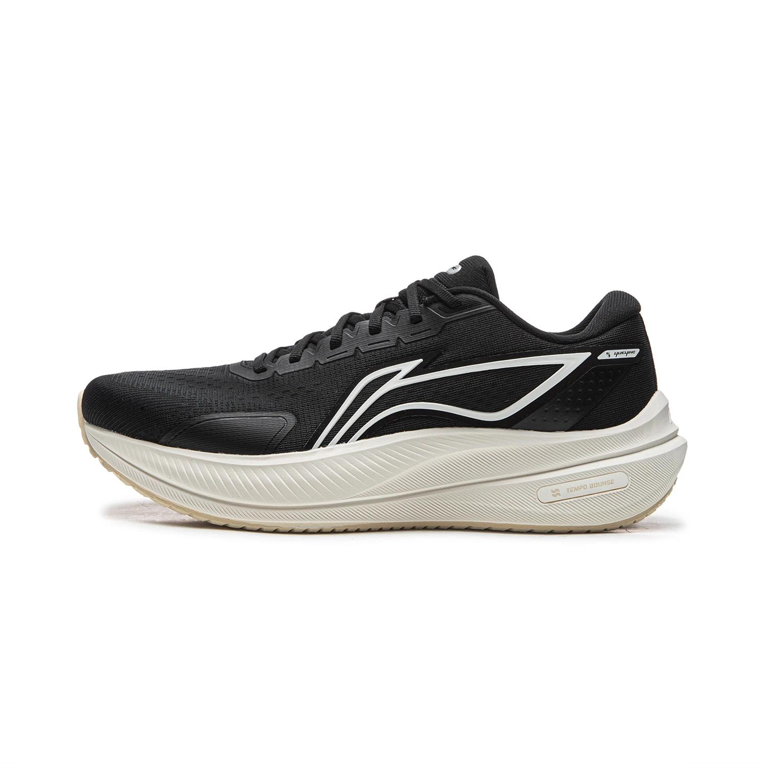 Li Ning Yueying 5 Износостойкие Амортизирующие Низкие Беговые Кроссовки Мужские Черные ARHW003-13 39.5