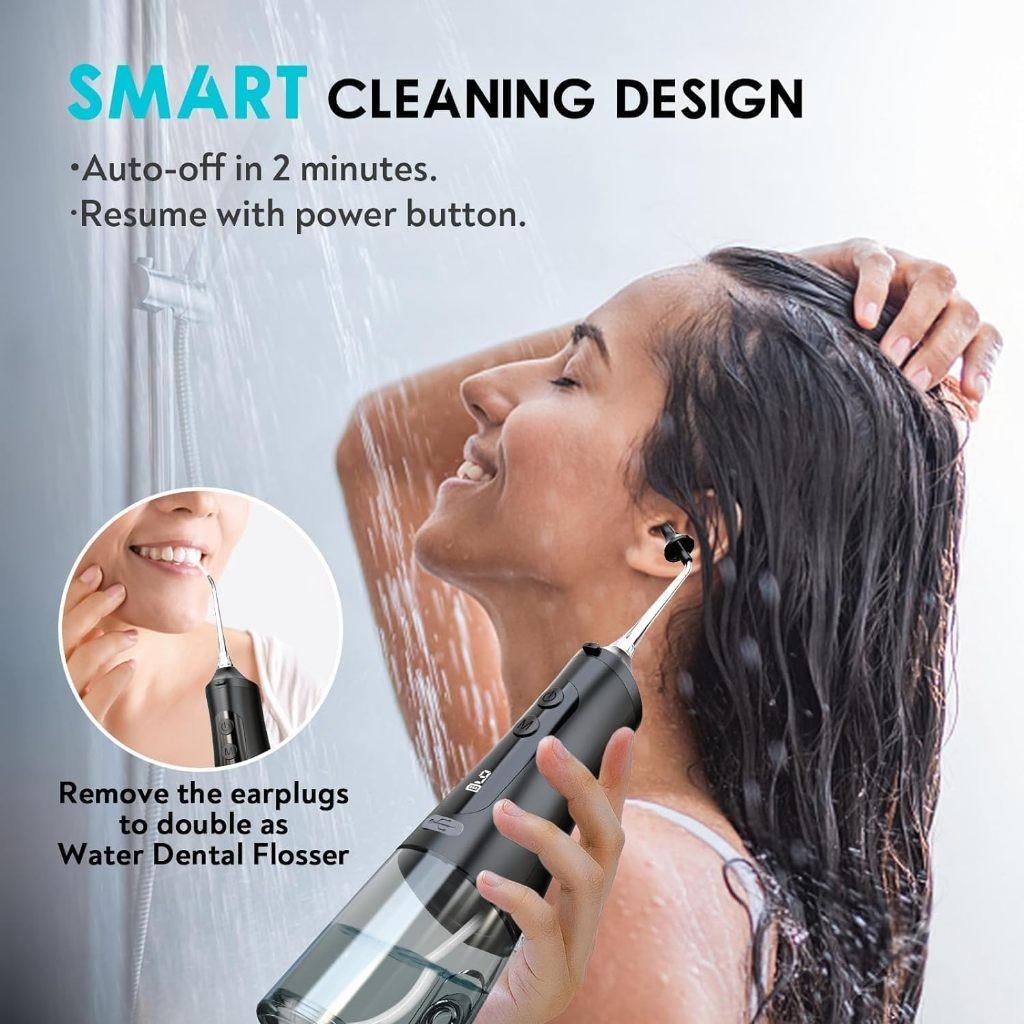 IPX7 Waterproof Ear Wax Removal Tool 9 Pressure Settings Water Powered Ear Cleaner Safe and Effective Ear Cleaning Kit