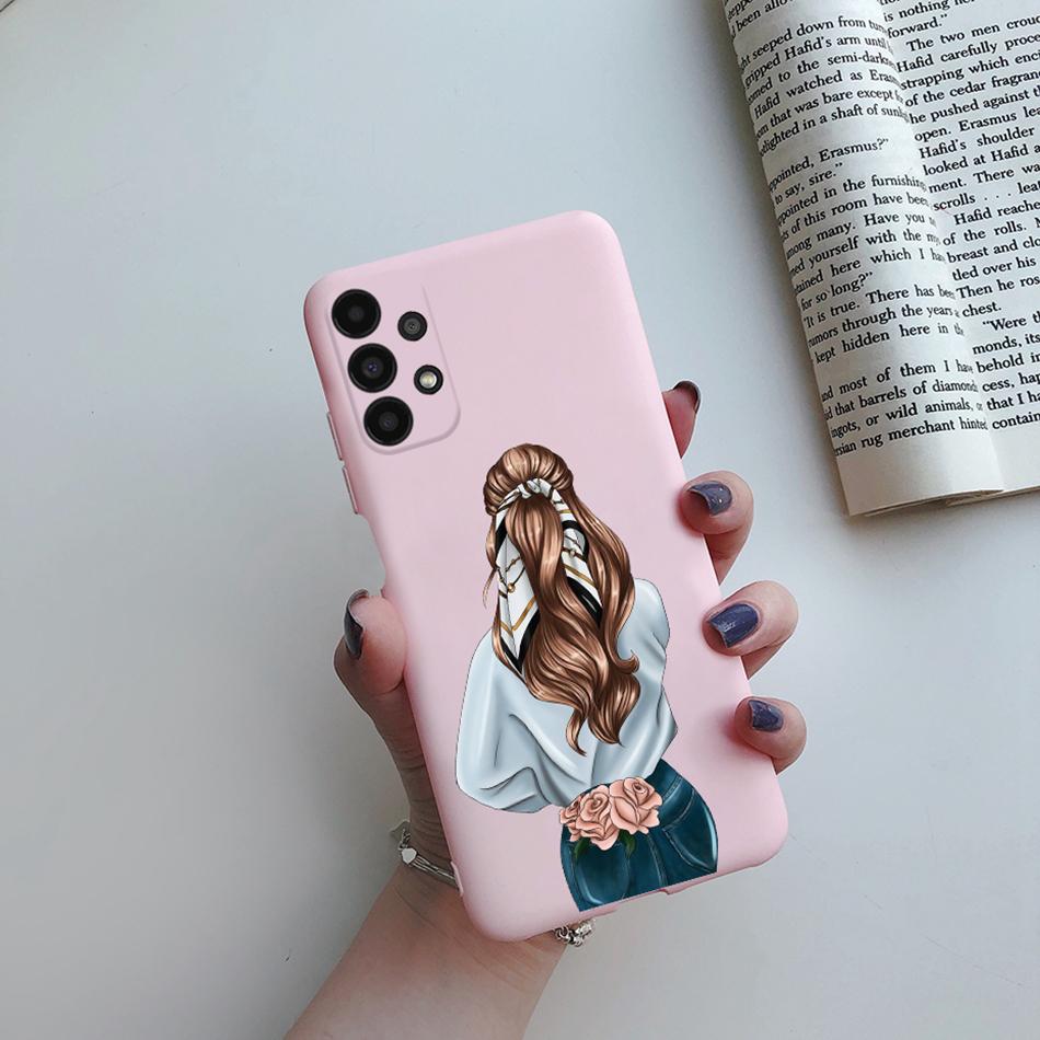 For Cover Samsung Galaxy A13 A33 A53 A73 5G Beautiful Girl Soft Silicone Case For Samsung A13 4G A 13 A135F GalaxyA13 Funda Case