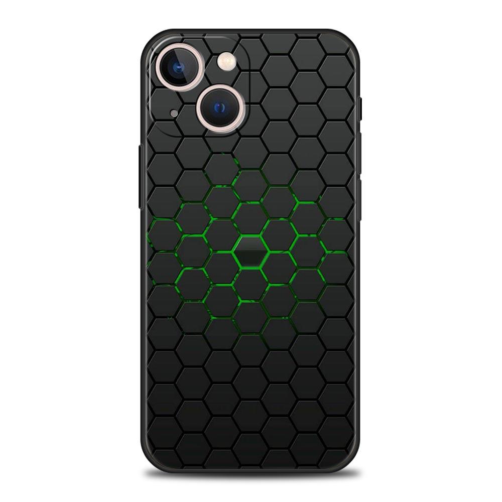 

Phone Case For iPhone 17 16e 15 14 13 12 11 Pro Max SE 7 8 Plus Shell iPhone 16 Soft TPU Cover Honeycomb Pattern iPhone 13Pro Max