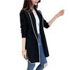 Cappotti Lunghi da Donna Taglie Forti Manica Lunga Casual OL Cardigan Tasca Maglione Solido Cappotto Giacca Casual da Donna