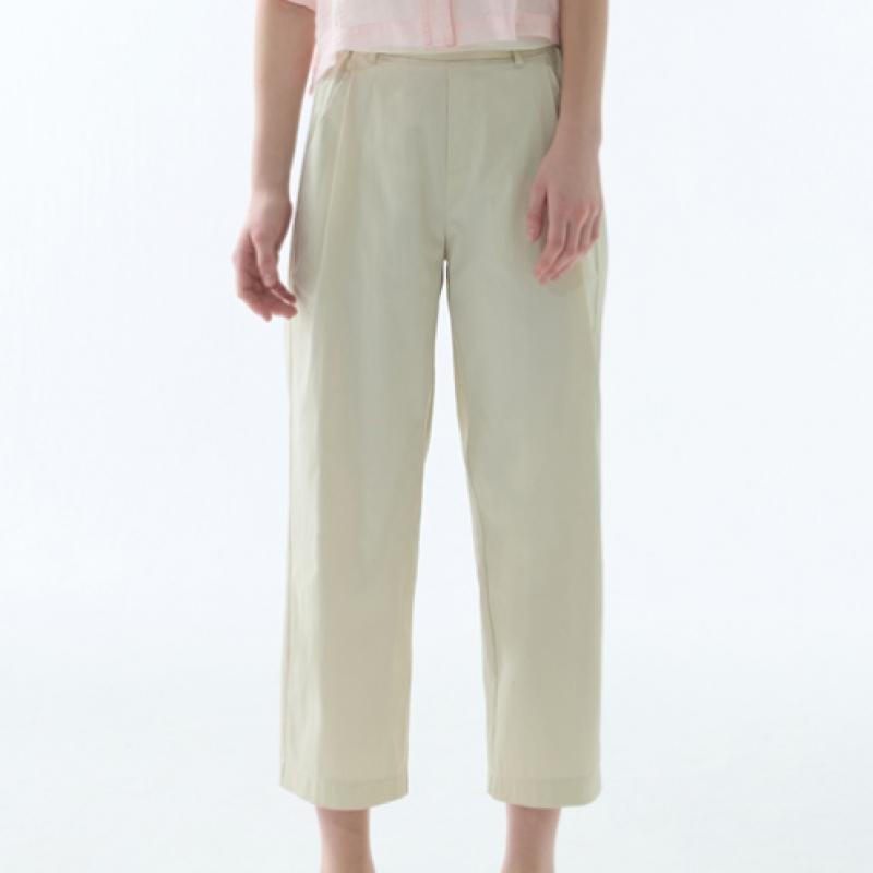 Baiyu Women Basic Pleat 8 Length Pants Set D6ntw