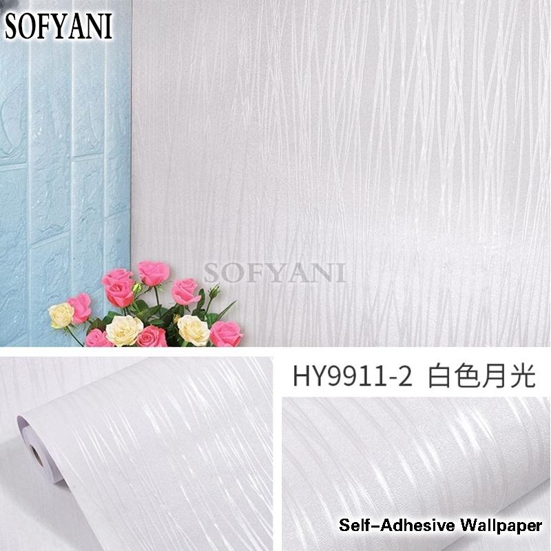 Λευκό τριαντάφυλλο 3D μονόχρωμο σχέδιο ταπετσαρία βινυλίου αυτοκόλλητο ρολό για τοίχο φόντου υπνοδωματίου φιλμ τοίχου υπνοδωματίου διακόσμηση σπιτιού