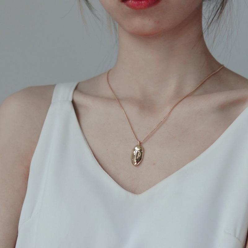 Mihmily Brand-water Drop Geometric Necklace, Personality, Simple, Light Luxury, Niche