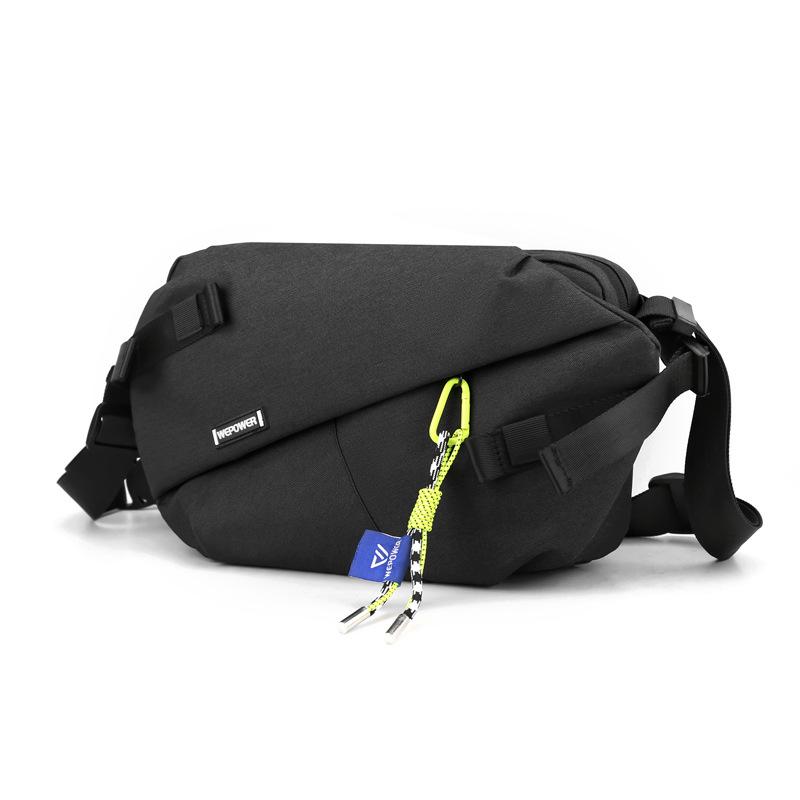 New Men's Crossbody Bag, Large Capacity Mailman Bag, Single Shoulder Men's Bag, Trendy Brand Chest Bag, Cycling Functional Bag