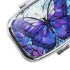 Small Pill Box & 2 Compartment Decorative Medicine Holder Metal Pill Organizer for Vitamins Fish Oil Supplements Pill Containe