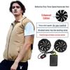 Men's and Women's Summer Cooling Vest with Built-in Fan and Sun Protection