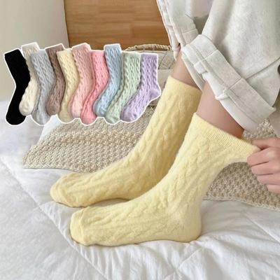 Fuzzy Crew Socks Women Warm Flully Socks Women Home Cozy Soft Sleeping Socks Fall Winter