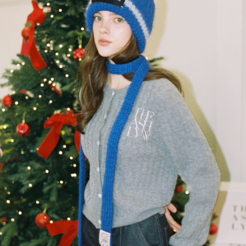 

THE ASHLYNN SKINNY ANGORA SCARF (5 COLORS) IVORY