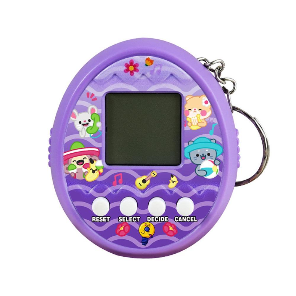 

Мини-электронная игровая консоль, портативный брелок для кормления домашних животных, машина для детей фиолетовый