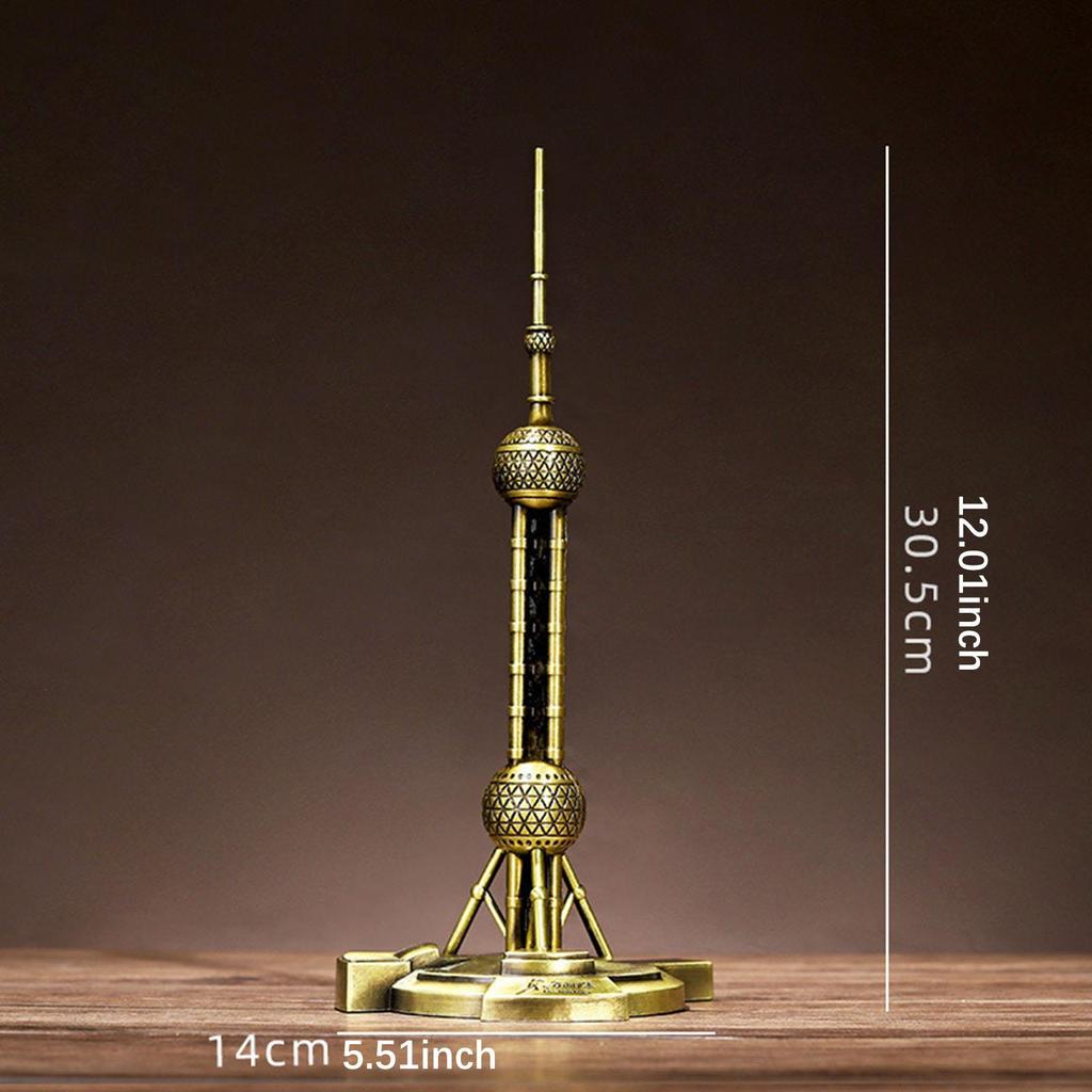 Tower Statue Architecture Model Home Decor Simulation Gift 3D Travel Souvenir for Countertop Office