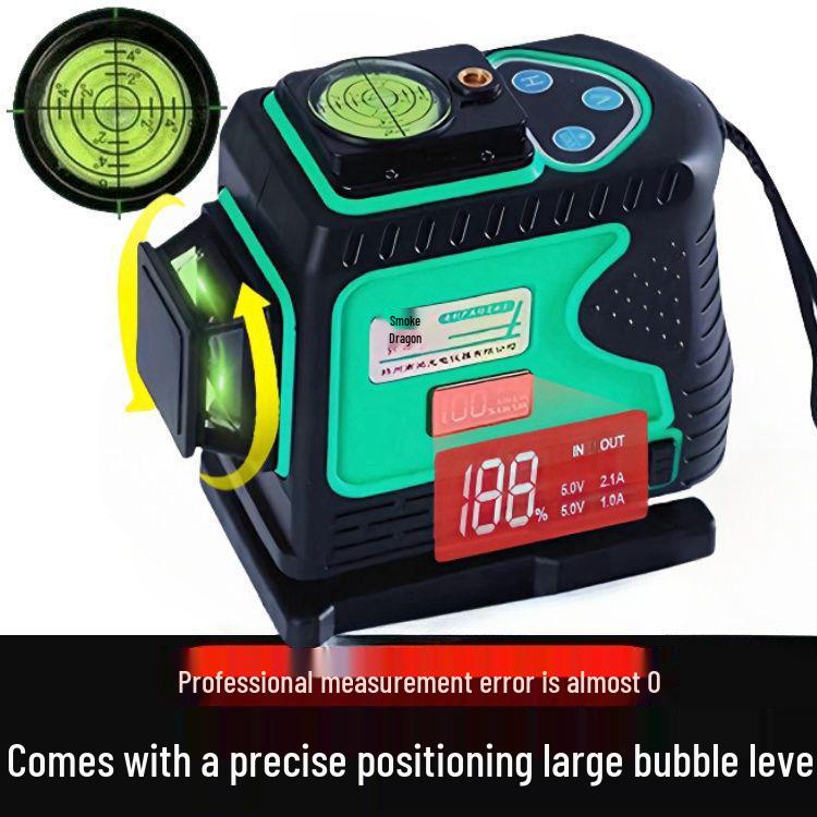 2025 High-Brightness 12-Line Green & 16-Line Red Laser Level with Full Automatic Leveling