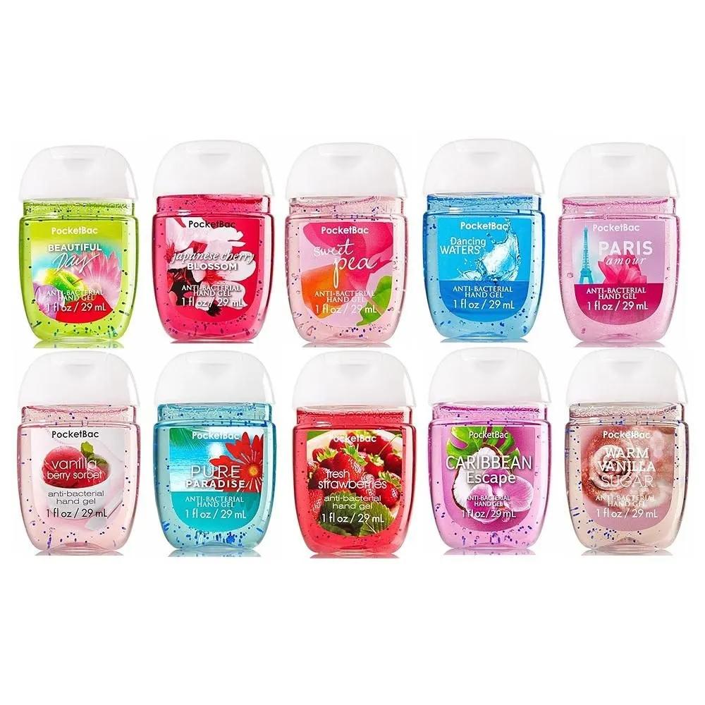 BATH & BODY WORKS Żel do rąk 29ml Opakowanie 10 szt. Klasyczny Ulubiony Dezynfekujący Żel do Rąk PocketBac Bath & Body Works