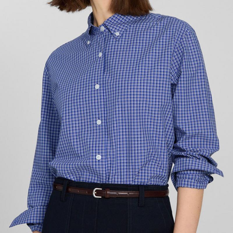 Bavlněná kostkovaná košile She Smiss Swwstp11050 Bl