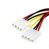 20cm Power Extension Cable SATA 15pin Male To Molex IDE Dual Big 4pin Female Cable Adapter for HDD Hard Drive