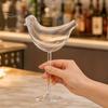 Verdickter Rand Glas Vogel Cocktailglas, 150ml Neuartiges geformtes Weinglas, Kreatives Coupe Barware Set für Bar Party, Geschenk Frauen Liebhaber Jahrestag