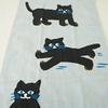 Marushin Cat Antibacterial and 6165013400 SOU SOU Design, Single-Sided Gauze, Deodorizing, 100% Cotton,