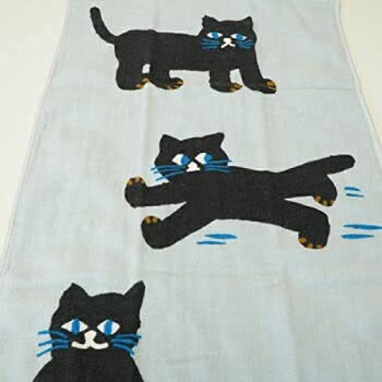 Marushin Cat Antibacterial and 6165013400 SOU SOU Design, Single-Sided Gauze, Deodorizing, 100% Cotton,