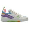 Li Ning 001 Coverage Thermal Slip Resistant Low top Skateboard Shoes Women's White Blue Purple AECR002-1