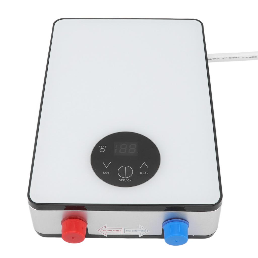 6500W Instant Tankless Electric Mini Water Heater Digital Touch Screen Smart Thermostat Water