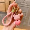 Lovely Bear Keychain Cute Bear Fashion Keychain Couple Gift Women Bag Phone Doll Pendant Car Keyring Figure DIY Jewelry Trinket