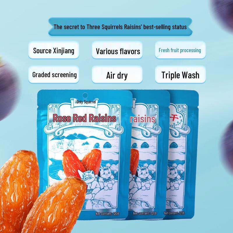 Three Squirrels Assorted Dried Fruits & Snacks