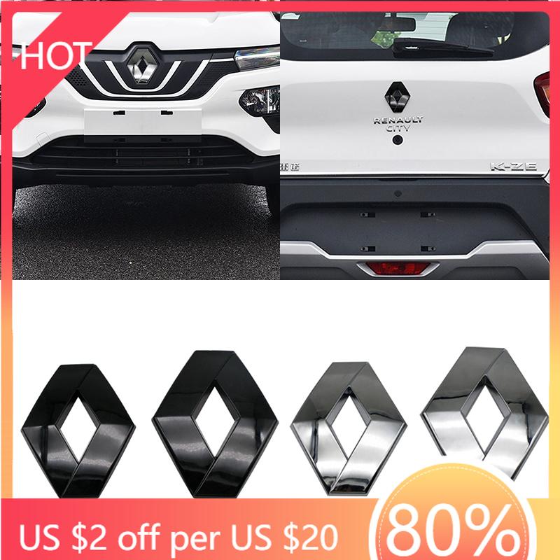 Copricerchi Stemmi Logo Auto Griglia Anteriore Bagagliaio Posteriore Adesivi Per Renault Megane 2 3 4 Twingo Clio Talisman Captur Trafic K