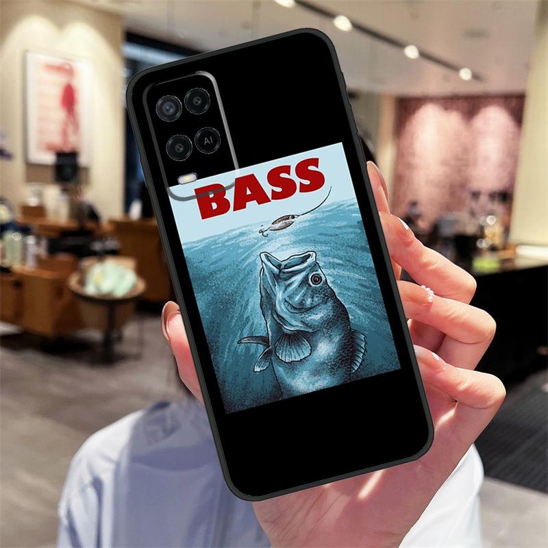 Bass Fishing Case For Oppo A94 A54 A40 A60 A80 A98 A78 A18 A38 A58 A16 A76 A96 A17 A77 A74 A57S A15 Cover
