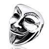 Retro Herrring Populär Hip-hop V for Vendetta Ring Clownmask Ring