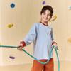 MQD Boys' Preppy Color Block Stripe Long Sleeve T-Shirt