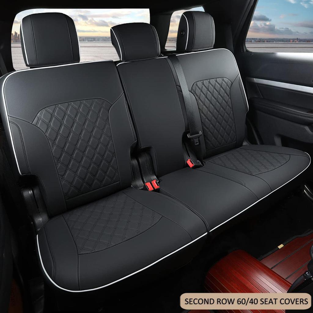 Ford Explorer 16-24 Seat Cushion - All-Season Full Coverage Leather Seat Cover