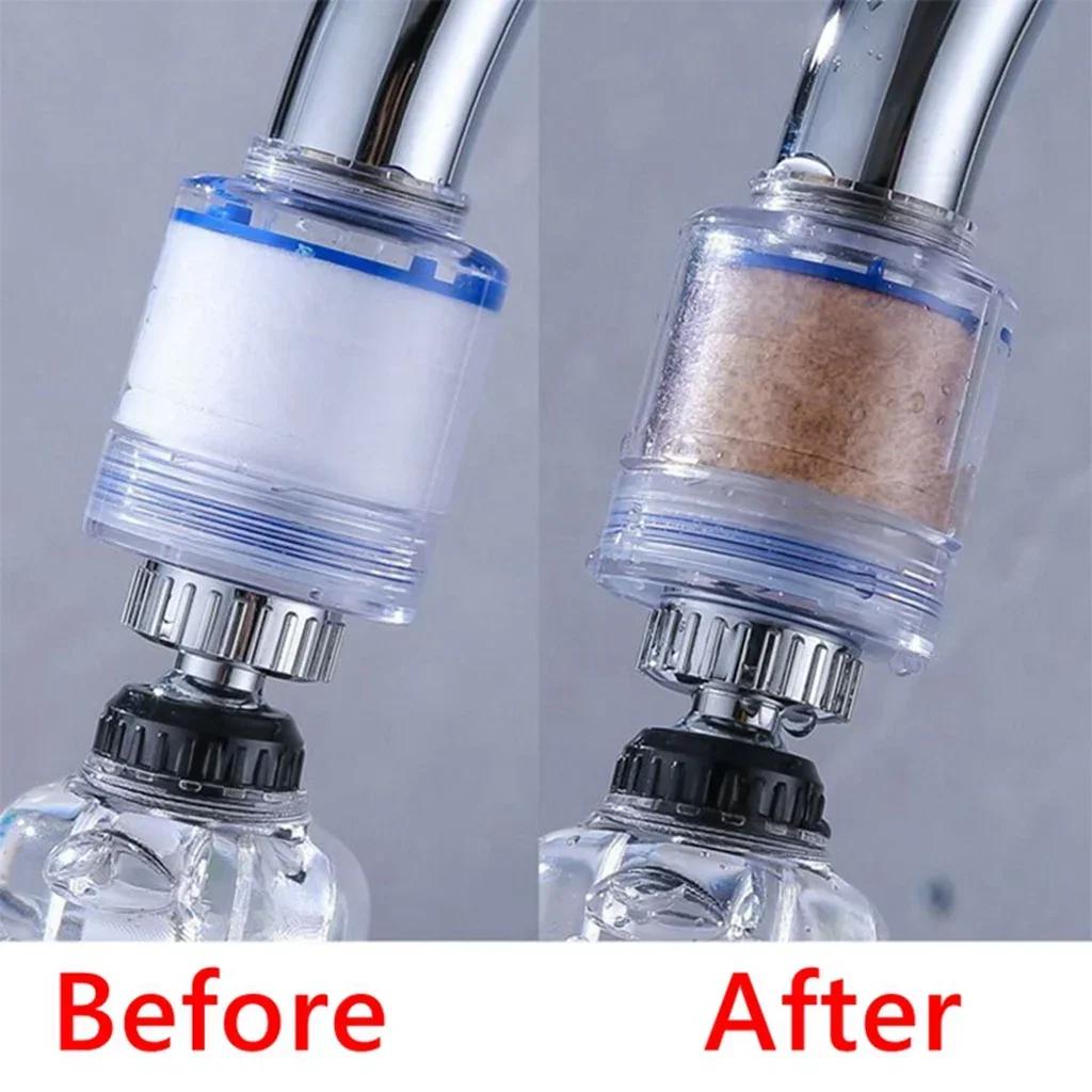 10pcs Faucet Water Filter Element Remove Chlorine Heavy Metals Filtered Showers Head Bath Filtration Purifier Soften Hard Water