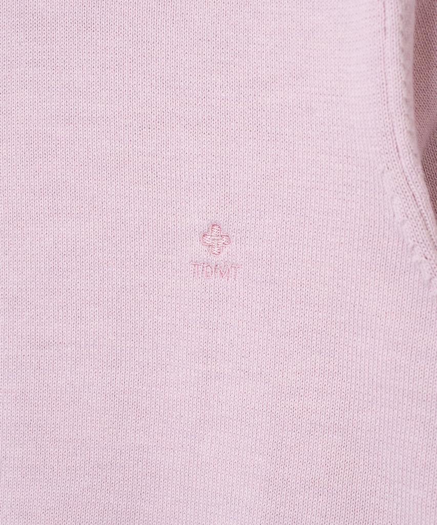 TTUDEMENT Daily 3/4 Sleeve Knit Top_Pink