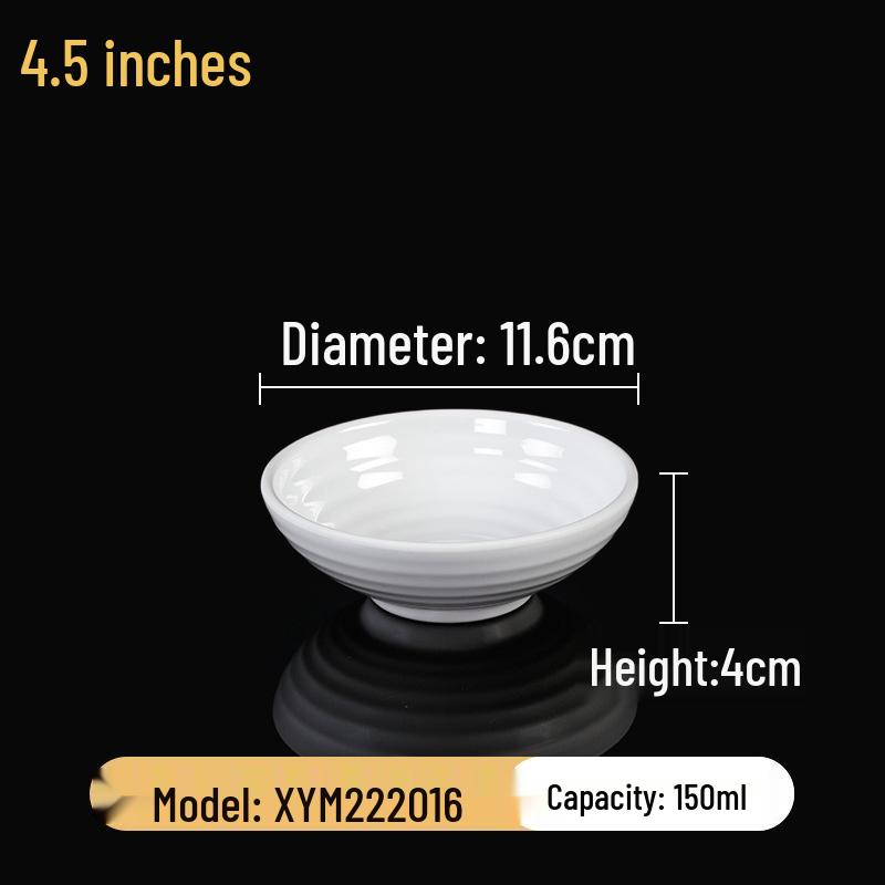 Melaminová sada čtvercových misek: Ideální pro Hot Pot, Omáčky, Rýži, Kaši a Polévku - Pro Komerční a Restauranční Použití.