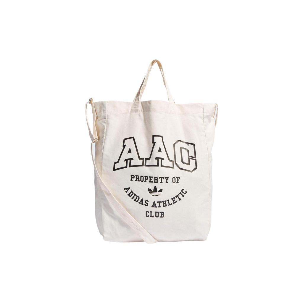 New Adidas Originals Cotton Canvas Tote Bag Shopping Bag Canvas Bag Shoulder Bag Crossbody Bag Unisex Beige IN4729