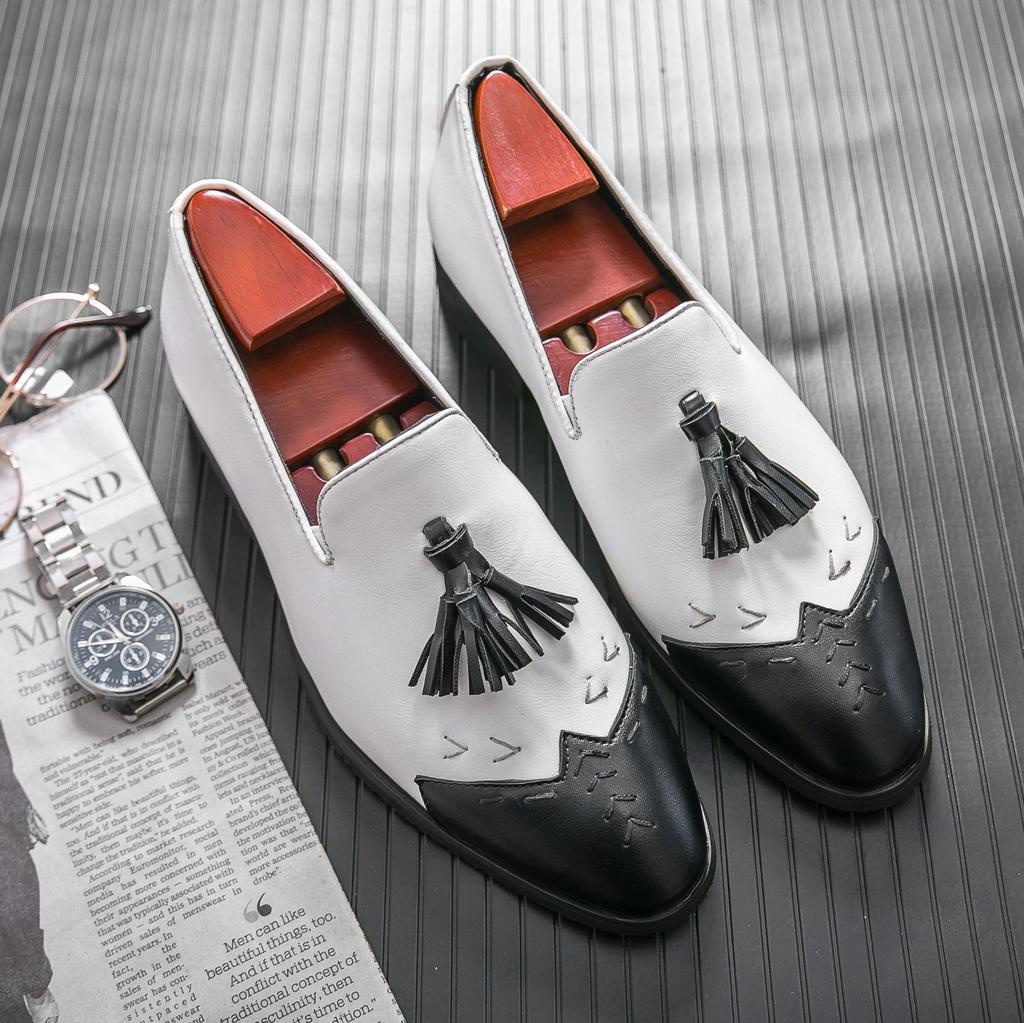 Men's Large Size Leather Fashion Business Casual Shoes - British Style