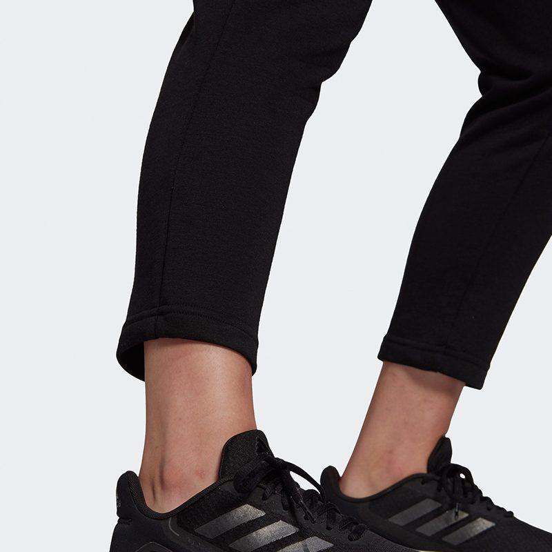 adidas Knitted Sweatpants Women's Black Moderate Tapered Pants GM5626