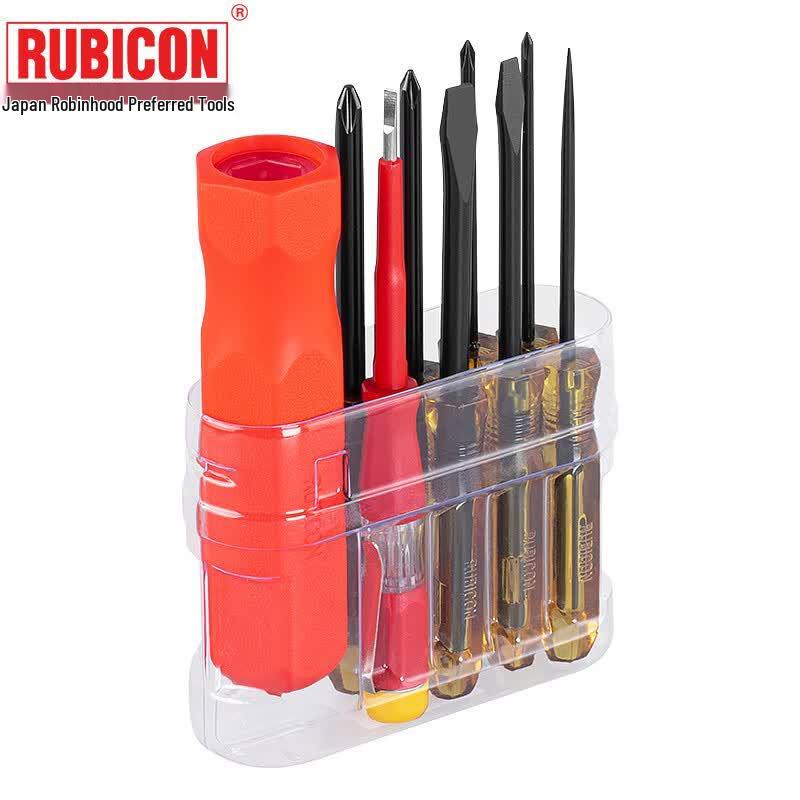 RUBICON 9-in-1 Soft Handle Screwdriver & Test Pen Set