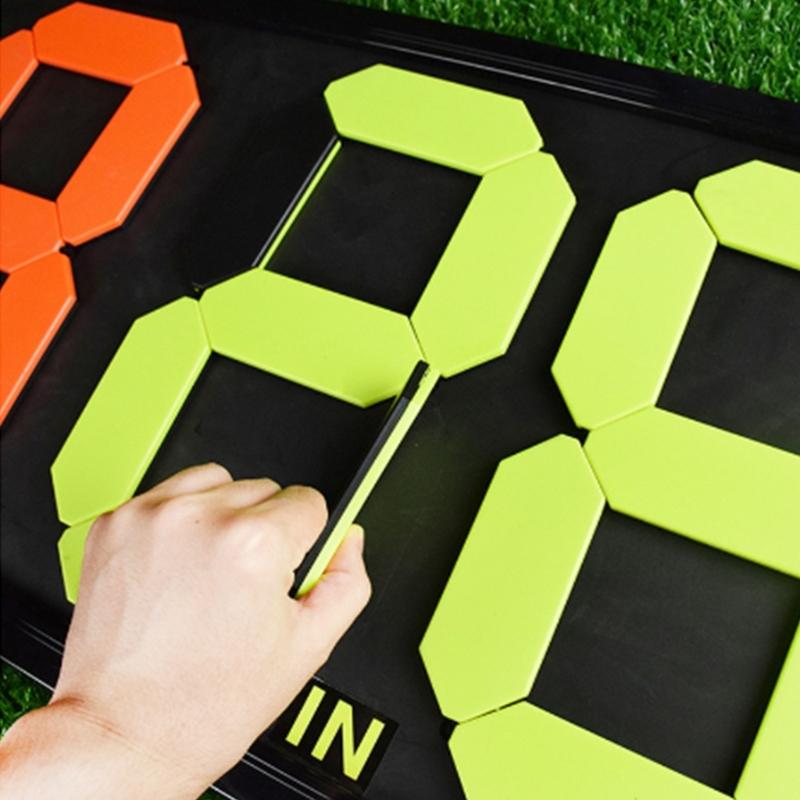 Football Soccer Substitution Board Double Side Display Manual Substitution Board Outdoor Sports Accessories Enduring