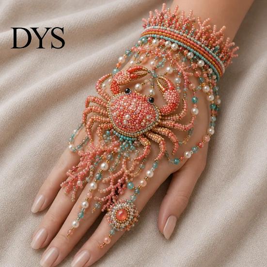 Pulsera de Mano Hecha a Mano Kit DIY con Cuentas, Set para Hacer Joyería con Tejido de Cuentas, Kit de Manualidades con Cadena Ajustable para Adultos Regalos Suministros para Amantes de las Manualidades