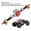 RC Rear Axle Assembly Replacement RC Rear Axle with 27T 8T Internal Mounting Gear for SCX10 PRO Silver