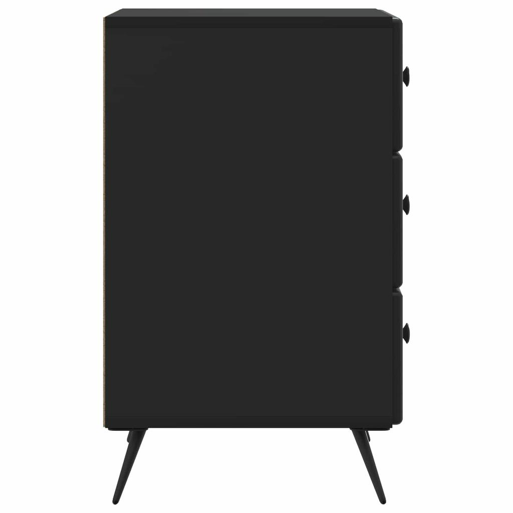Nightstand Black 43 x 41 x 66.5 cm Particleboard