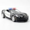 1/36 Scale Corvette Grand Sport C7 Police Car Model Diecast Toy Collection
