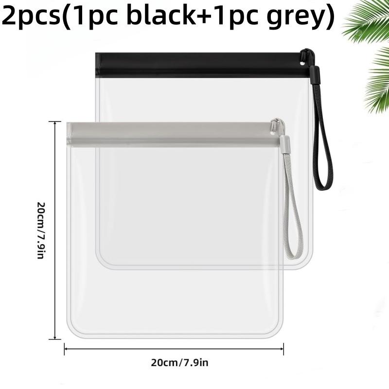 1/2/4pcs Luggage Transparent Travel Use Leakproof Flight Make Up Waterproof For Women Reusable Airport Security Storage bag