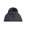 Adidas Originals Solid Color Micro Logo Single Line Inset Pocket Quilted Pleated Full Zip Double Pull Hooded Cotton Jacket Women Jacket Black II8467